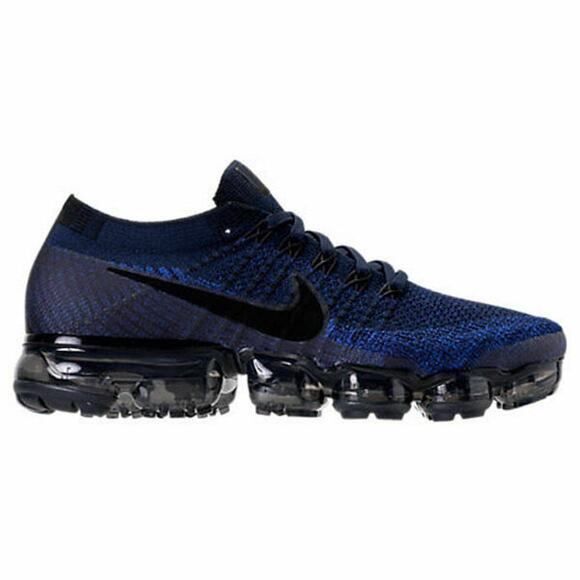 Nike Air Vapormax Flyknit  Midnight Blue Black Sneakers - Picture 11 of 11